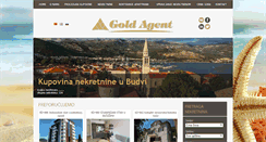 Desktop Screenshot of goldagentbudva.com