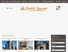 Tablet Screenshot of goldagentbudva.com